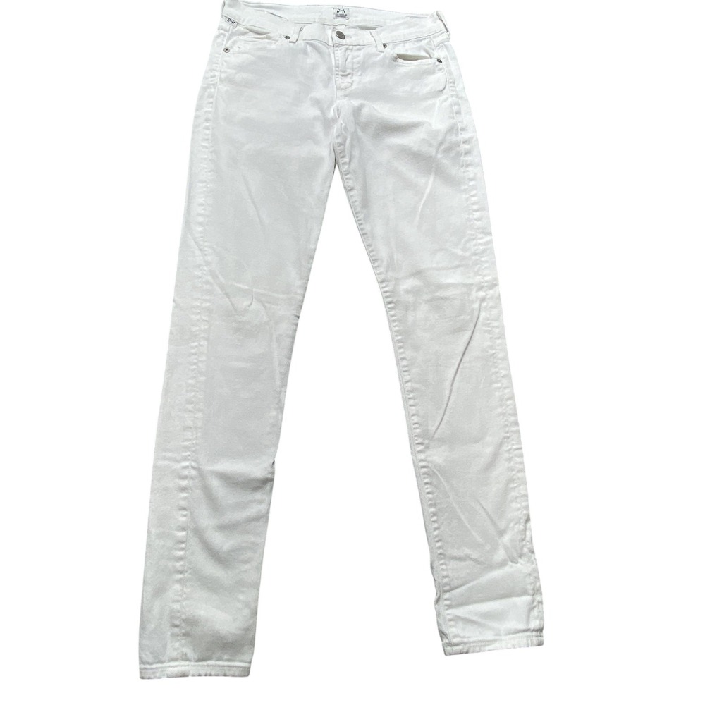 Citizens Of Humanity Jeans Womens 28x28.5 White Avedon Low Rise Skinny Denim